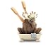 Moose in Bathtub Toothbrush Holder Bathroom Lodge Novelty
