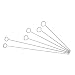 Kitchen Craft Flat Sided Skewers 15cm pack of six