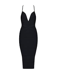 Sexy V-neck Nylon/Rayon/Spandex Spaghetti Strap Fitted Spring Summer Bandage Dress/Bodycon Dress/Club Dress 