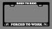 Born to Ride Bicycling License Plate Frame Image