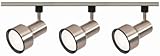 IMAGE OF Nuvo Lighting TK340 3-Light R30/PAR30 Longneck Step Cylinder Track Light Kit, Brushed Nickel