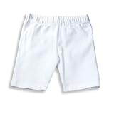 Private Label - Infant Girl Capri Length Longer Bike Short, White