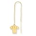 Jewelry : 14K Indianapolis Colts Jersey Threader Earrings