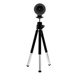 High Quality Black Carbon Fiber Webcam Chat with Microphone, Snapshot with Tripod Stand for MSN Messenger, AOL Instant Messenger (Aim), Yahoo! Messenger, Skype