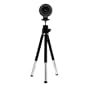 High Quality Black Carbon Fiber Webcam Chat with Microphone, Snapshot with Tripod Stand for MSN Messenger, AOL Instant Messenger (Aim), Yahoo! Messenger, Skype
