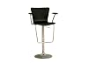 Baxton Studio Elisabetta Bar Stool, Black