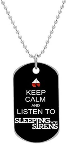 Sleeping With Sirens Customized Dog Tag Pet Tags Dogtag (One Side) Size:1.2X2X0.1 inches Necklace Charm Unique Gift