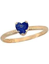 10K Gold Childrens September Birthstone Ring(size 3 1/2)
