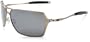 Oakley Men's Inmate Iridium Sunglasses,Light Frame/Black Lens,one size