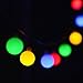 LEVIITEC Solar Party String Lights, 50 LED Outdoor Decorative Lights Fairy Ball with Light Sensor for Holiday, Patio, Lawn & Garden Decorations 22.3ft 8 Modes Waterproof Multicolor