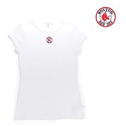 Boston Red Sox MLB "Signature Tee" Womens Top (White)