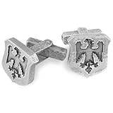Torrini Sterling Silver Eagle-Crest Cufflinks