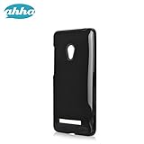 ahha 日本正規品 ASUS ZenFone 5 Gummi Shell Case MOYA, Glossy Black 【やわらかく ハリのある 透明 TPU素材製 ソフト ケース】 グミ シェル ケース, グロッシーブラック A-GSASA500-0MG1