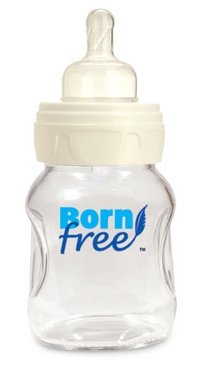 Childrens Toyshop   : BornFree New Vented Glass Bottle 160ml Twin Pack