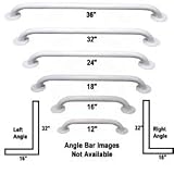 White Powder Coated Grab Bar - Length 24