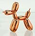 Balloon Dog Figurine Statue Home Decor - Rosegold Metallic Finished - Medium Size