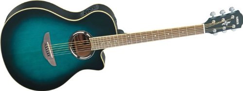 Yamaha APX500II Thinline Cutaway Acoustic-Electric Guitar Oriental Blue Burst