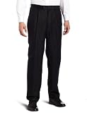Cubavera Men's Single Pleat Linen Rayon Herringbone Pant