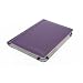 M-Edge GO! Genuine Leather Kindle Jacket with Hinge (Fits 6" Display, Latest Generation Kindle), Pebbled Purple