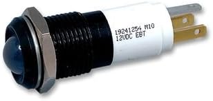 CML INNOVATIVE TECHNOLOGIES 19241354 Multicolour Panel Indicators, Black Chrome Bezel, Red, Yellow, Green, 14 mm (5 pieces)