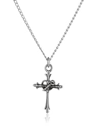 Bob Siemon Sterling Silver Purity Cross Pendant Necklace, 18"