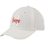 Zephyr Nebraska Cornhuskers White Vortex Fitted Hat