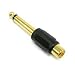 RCA Phono Socket to Large 6.35mm 6.35 mm 1/4 inch Jack Adapter - Mono