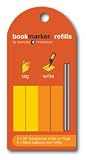 Everyday Innovations Bookmarker Refills, 100 Self Stick Transparent Flags , Orange And Yellow, 2 Pen Refills (BM2)