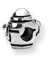 Teapot Charm in Silver for Pandora and most 3mm Bracelets