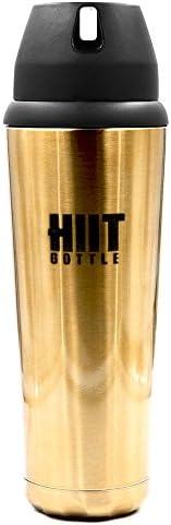 HIIT BOTTLE Stainless Steel Double-wall Insulated Protein Shaker (Gold/Bronze)