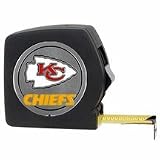 Kansas City Chiefs 25-Inch Black Tape Measure