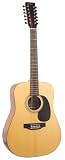 Recording King 12-String Acoustic Guitar, Solid Top, Mahogany