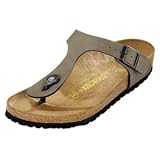 Birkenstock Gizeh Khaki Birkibuc at Birkenstock