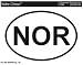 NORFOLK Oval Bumper Sticker