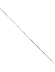 14k White Gold 24in 0.60mm Curb Pendant Necklace Chain. Metal Wt- 1g