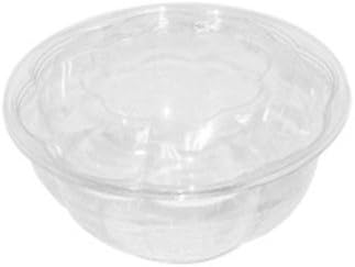 32 oz. Clear Plastic Salad Bowl - 300 per case 32SBULK Sterling Factors Corporation