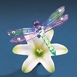 Dragonfly with a Lilly Glass Figurine