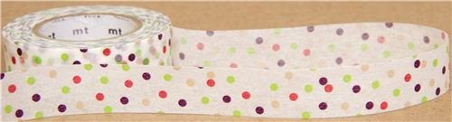 Imagen 2 de Cinta adhesiva Washi con puntos de colores, de mt