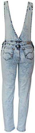 Flair Women's Fashion Washed Jeans Jumpsuit (Size S) - Miami Style