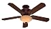 Hunter Fan 23958 52-Inch Regal Oak Ceiling Fan, Leather Brown