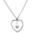 Philadelphia Phillies Mini Baseball Heart Necklace
