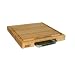 John Boos Newton Prep Master Reversible 18-Inch Square Cutting Board with Graduated Juice Groove and Pan