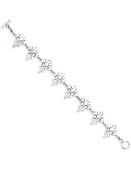 Sterling Silver Gothic Bracelet - 8.5 Inch