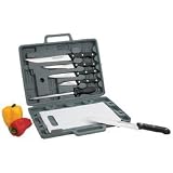 Maxam Knife Set With Cutting Board Chef/Slicer/Boning/Utility Knife/Paring Knifes Gift Boxed