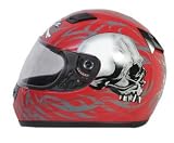 Daytona Helmets Shadow Red Skulls Full Face Helmet