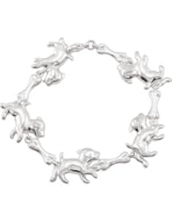 925 Sterling Silver Puppy Bone Bracelet