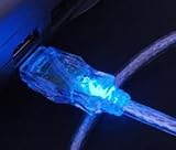 Computer : AKASA - USB 2.0 Luminous Blue - 1.8 m Cable (USB180-BL)