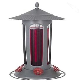 Birdscapes Lightpost Top Fill Hummingbird Feeder by Perky Pet