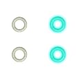 4 Gauge Glow in the Dark O-Ring 4-Pack