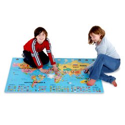 Plasmart World Map. 96-pc. Puzzle